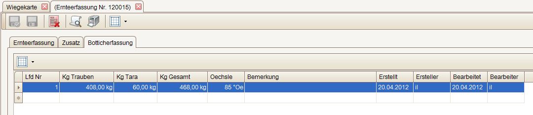 Botticherfassung